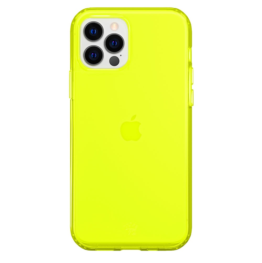 Neon Yellow Clear iPhone Case