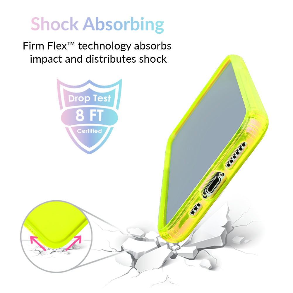 Neon Yellow Clear iPhone Case