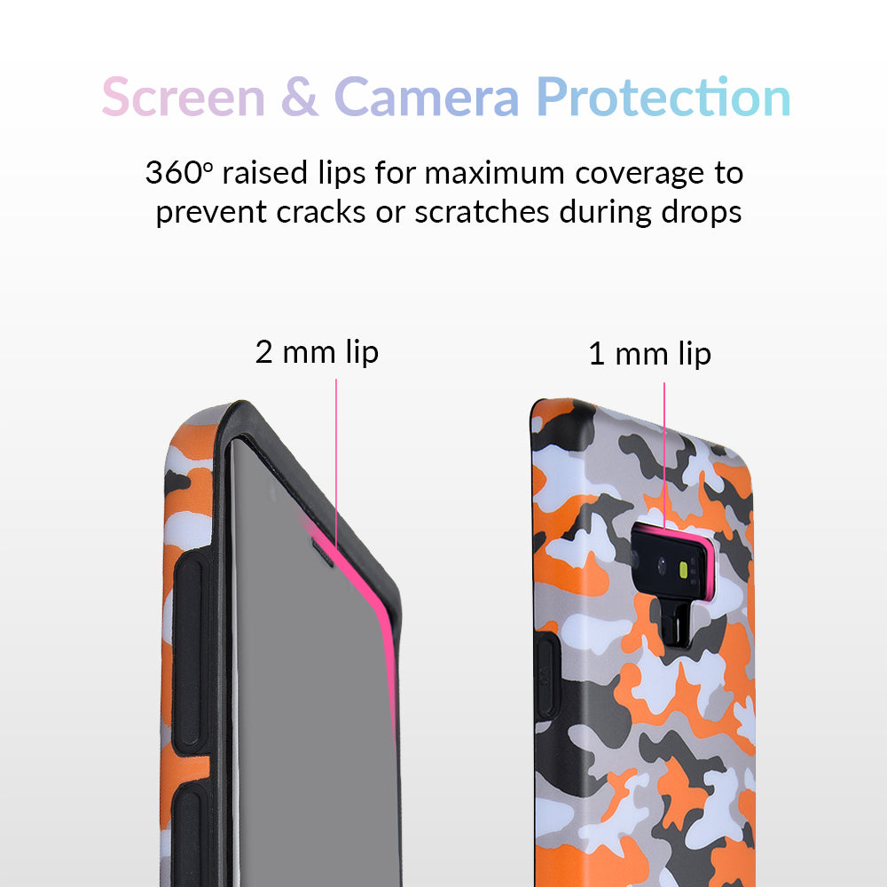 Orange Camo Samsung Galaxy Case