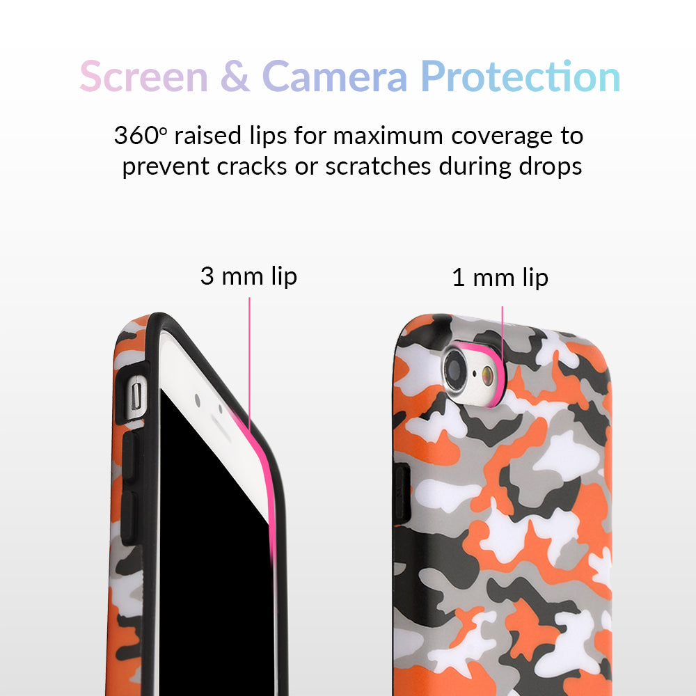 Orange Camo iPhone Case