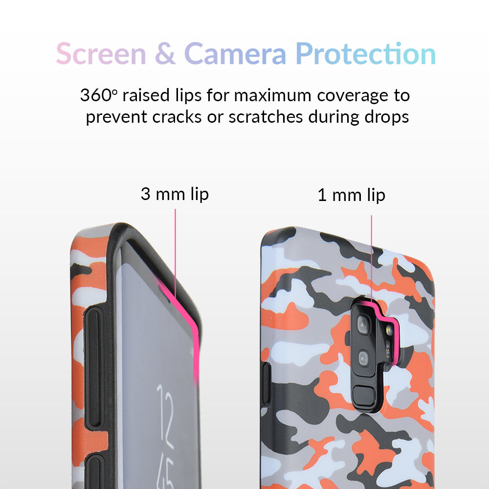 Orange Camo Samsung Galaxy Case