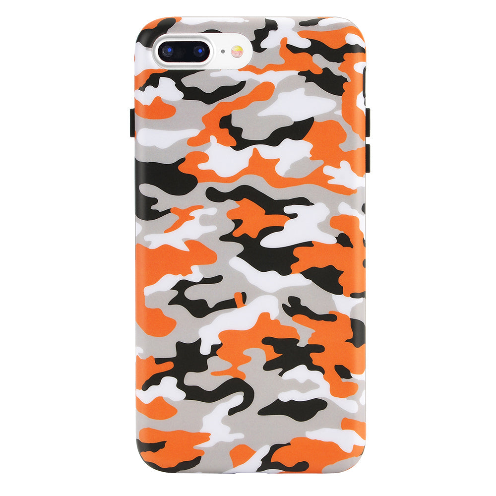 Orange Camo iPhone Case