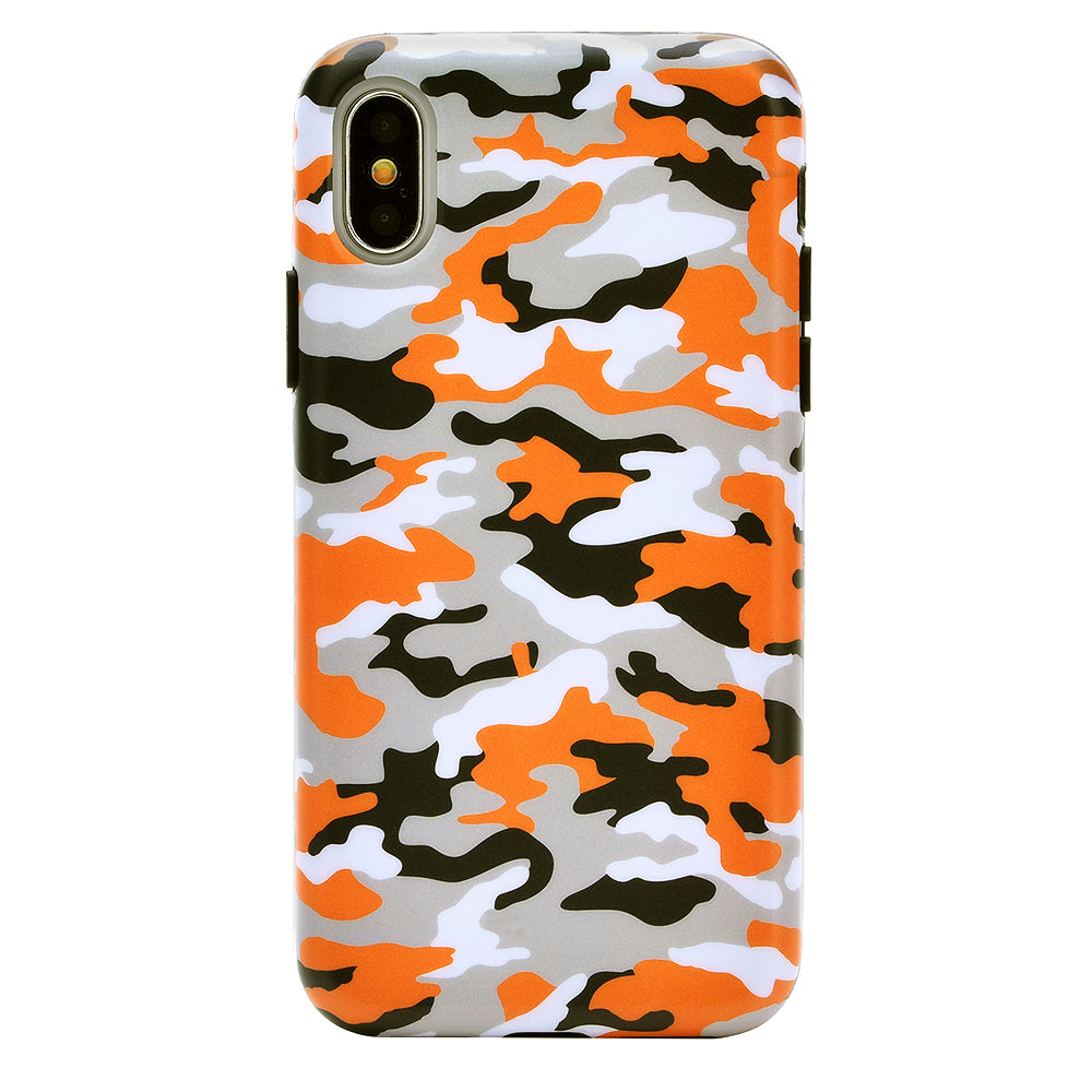Orange Camo iPhone Case