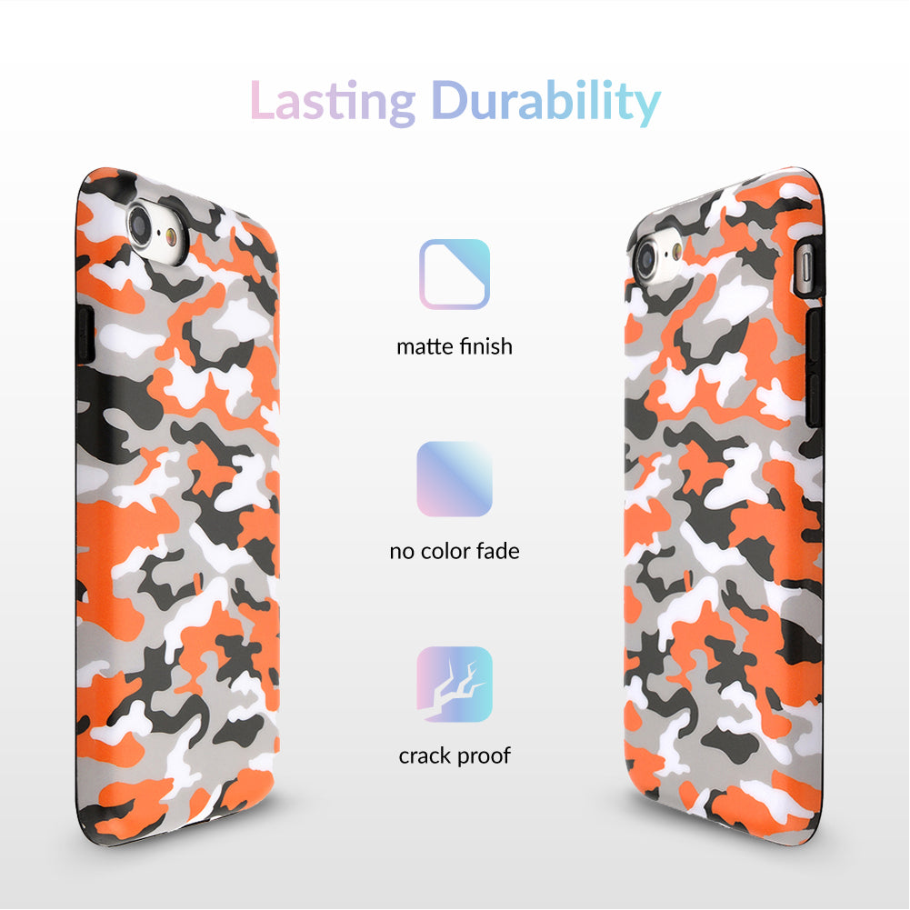Orange Camo iPhone Case