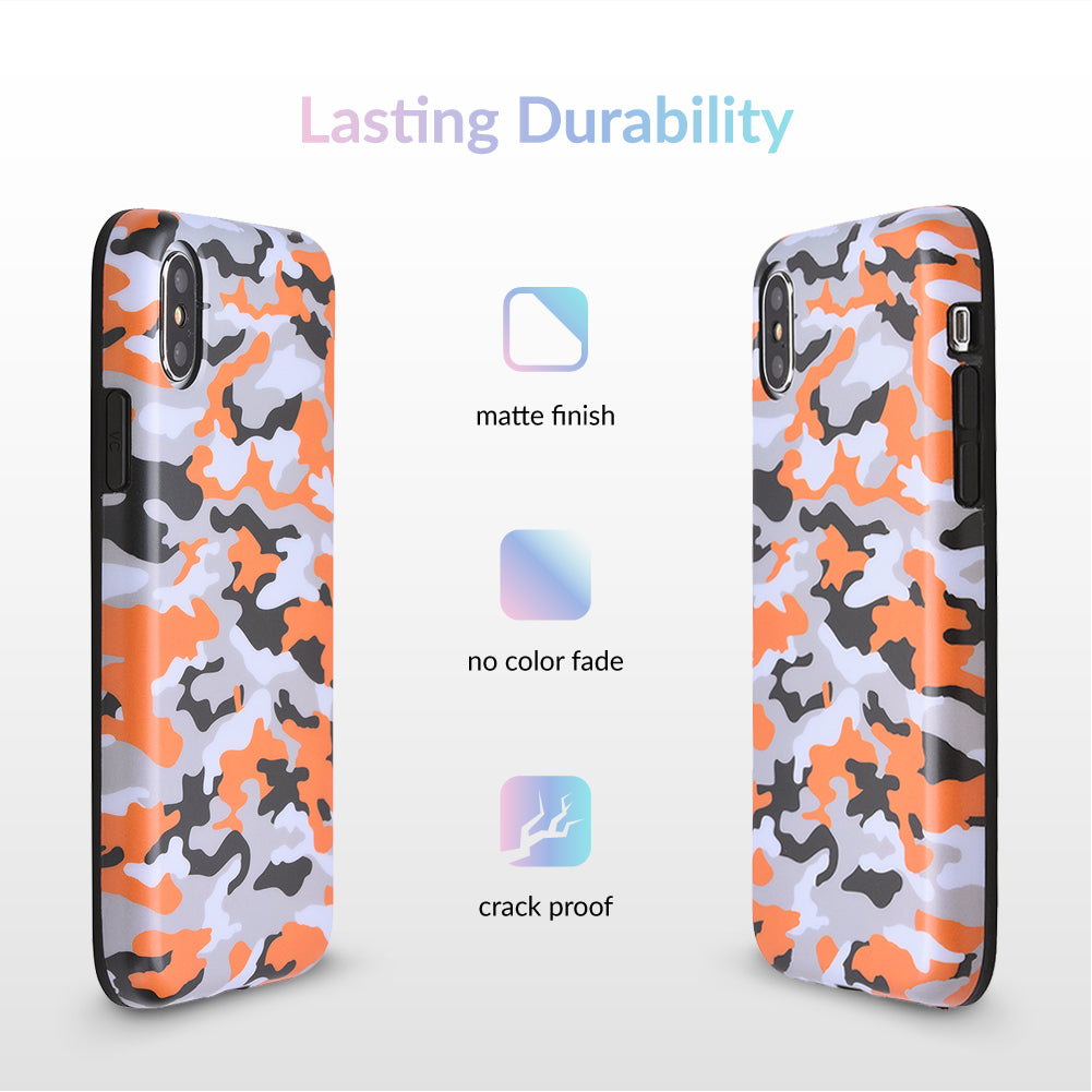 Orange Camo iPhone Case