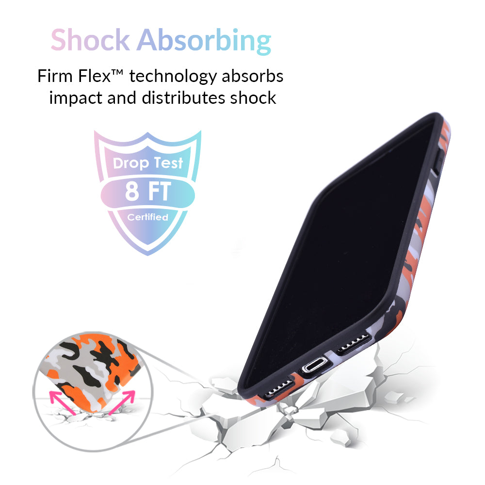 Orange Camo iPhone Case