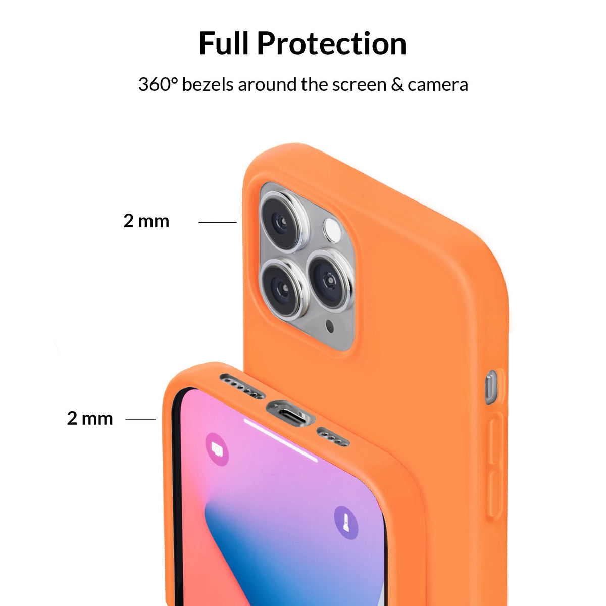 Bright Orange Silicone iPhone Case