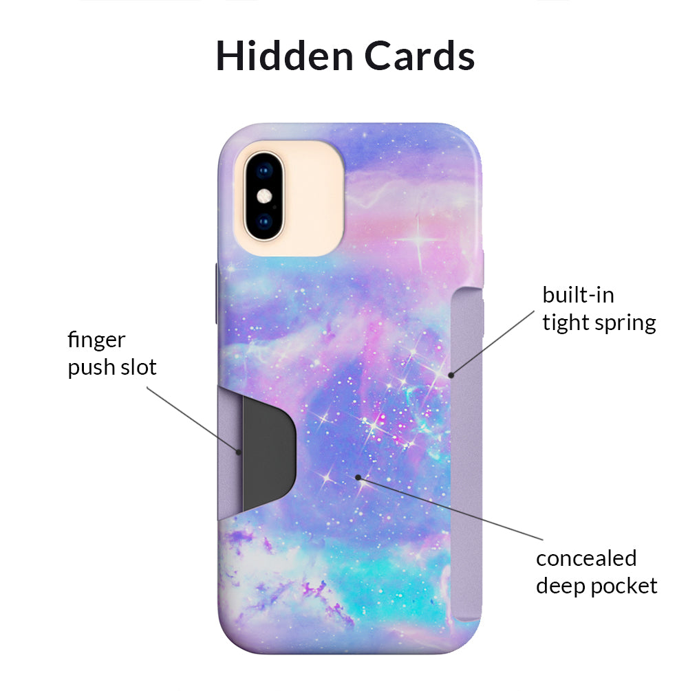 Pastel Galaxy iPhone Wallet Case