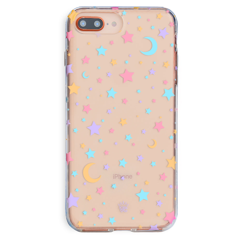 Pastel Starry Night Clear iPhone Case
