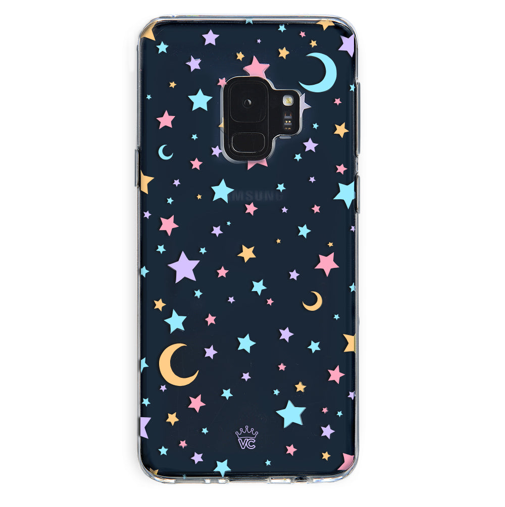 Pastel Starry Night Clear Samsung Case