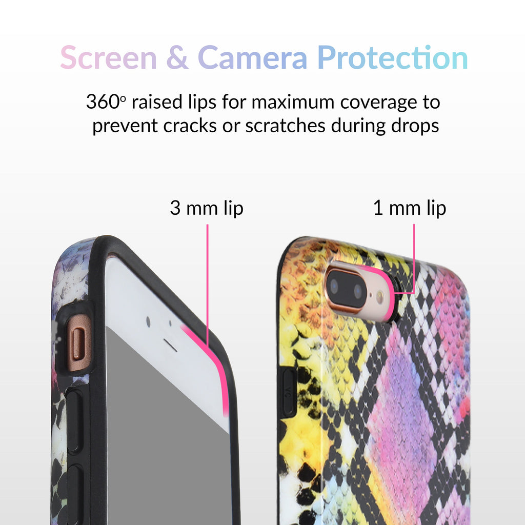 Neon Snakeskin iPhone Case