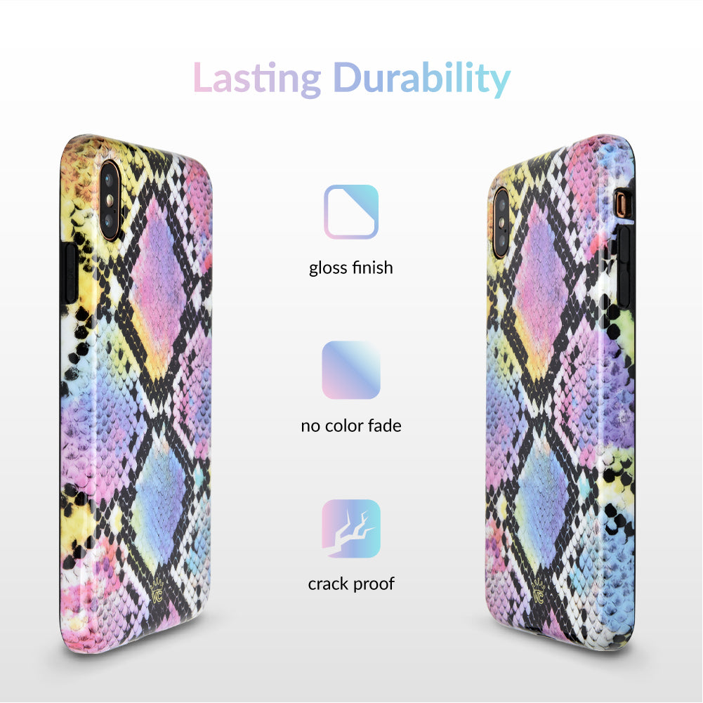Neon Snakeskin iPhone Case