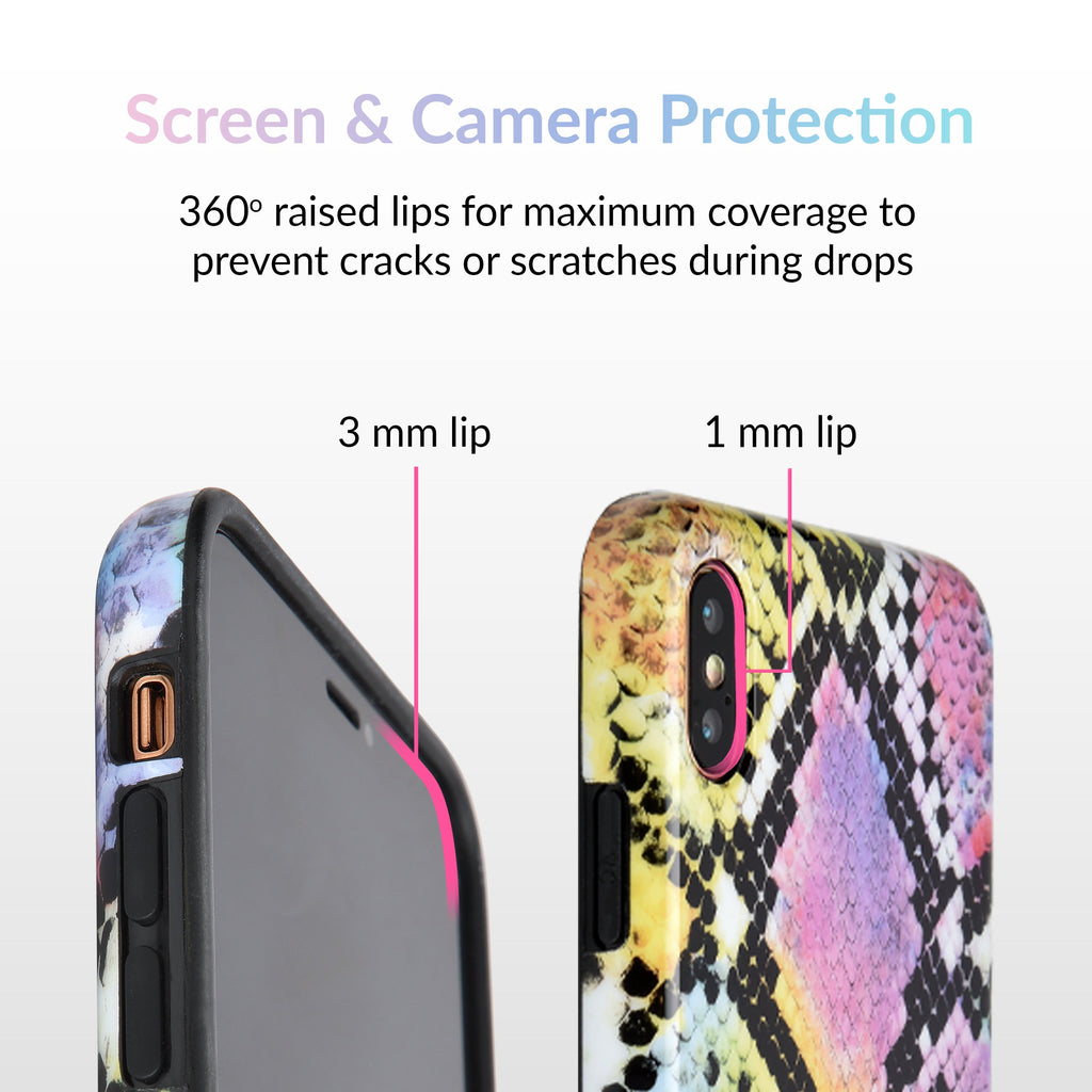 Neon Snakeskin iPhone Case