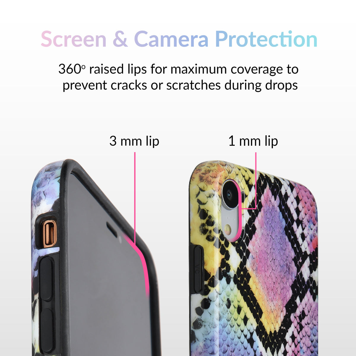 Neon Snakeskin iPhone Case