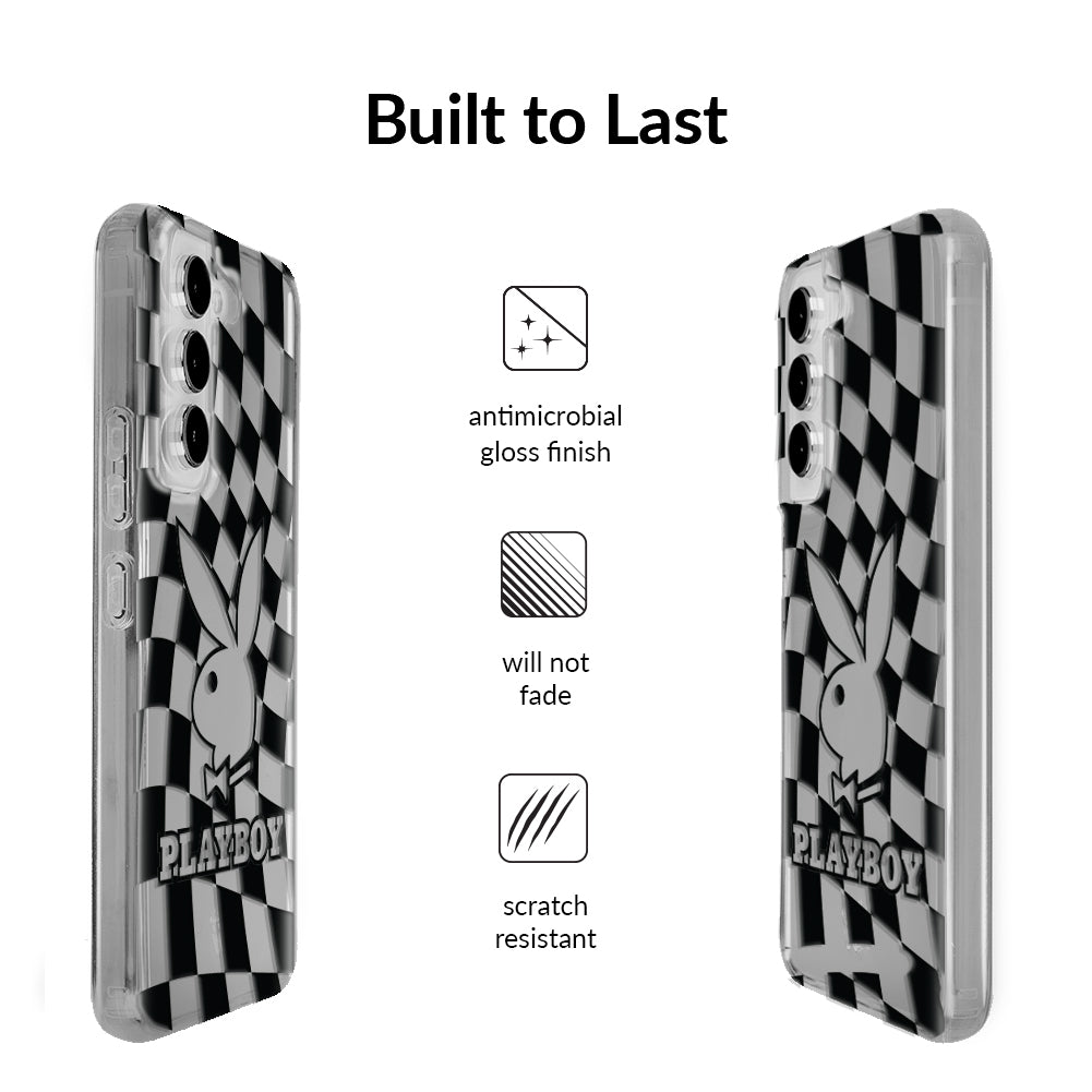 Playboy Checkmate Clear Samsung Case