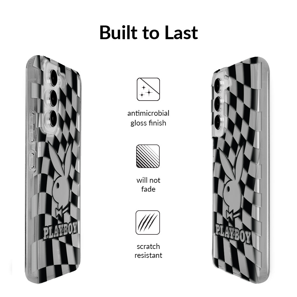 Playboy Checkmate Clear Samsung Case