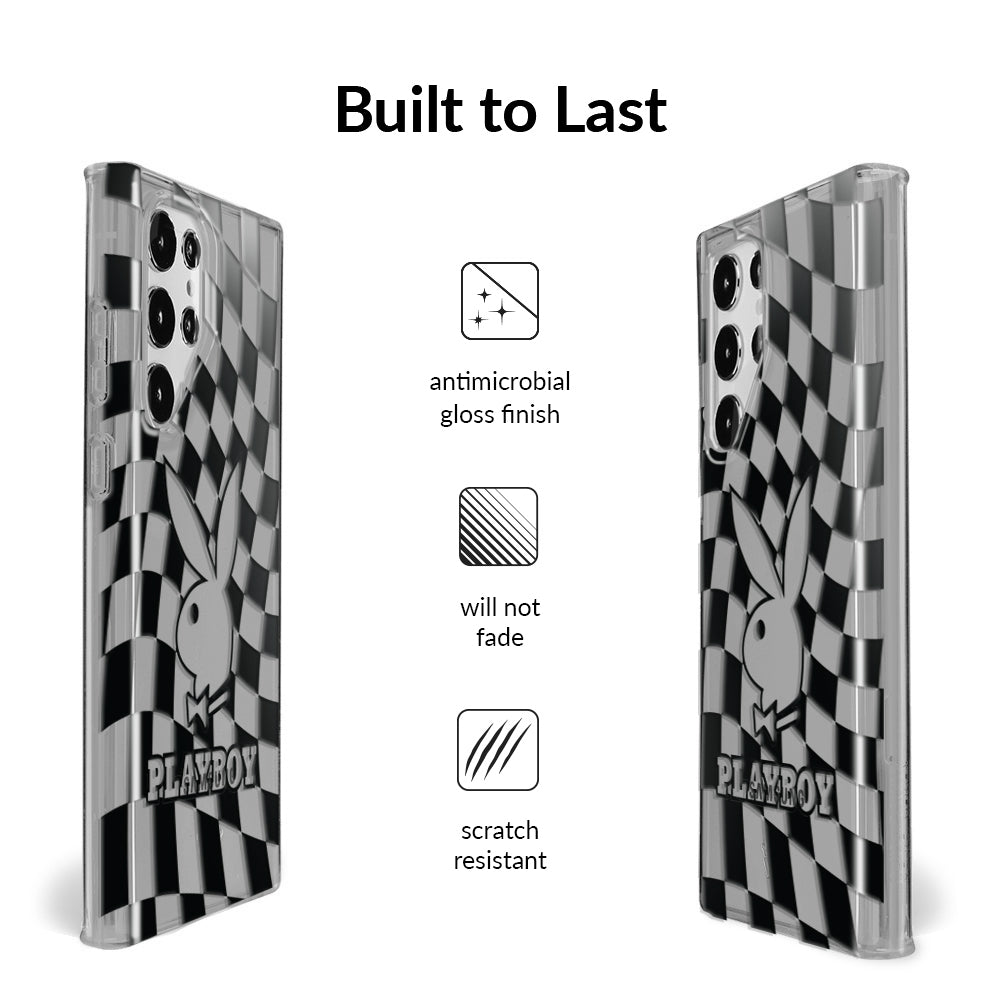 Playboy Checkmate Clear Samsung Case