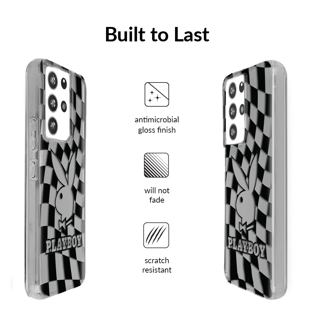 Playboy Checkmate Clear Samsung Case