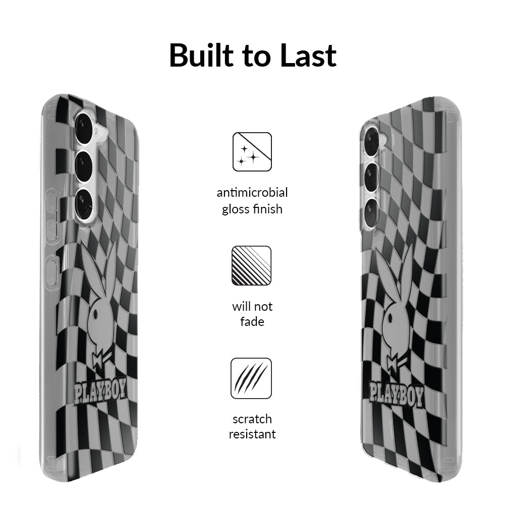 Playboy Checkmate Clear Samsung Case