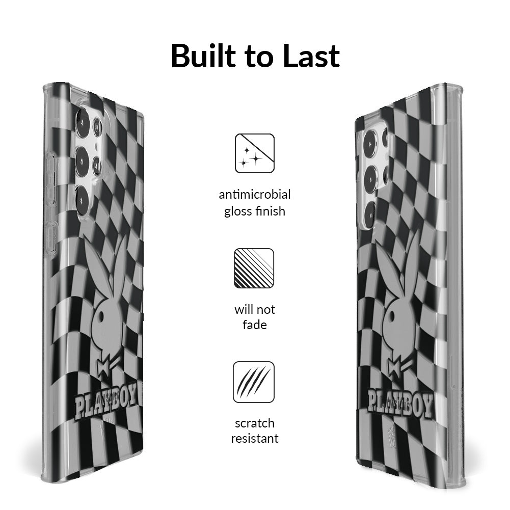 Playboy Checkmate Clear Samsung Case