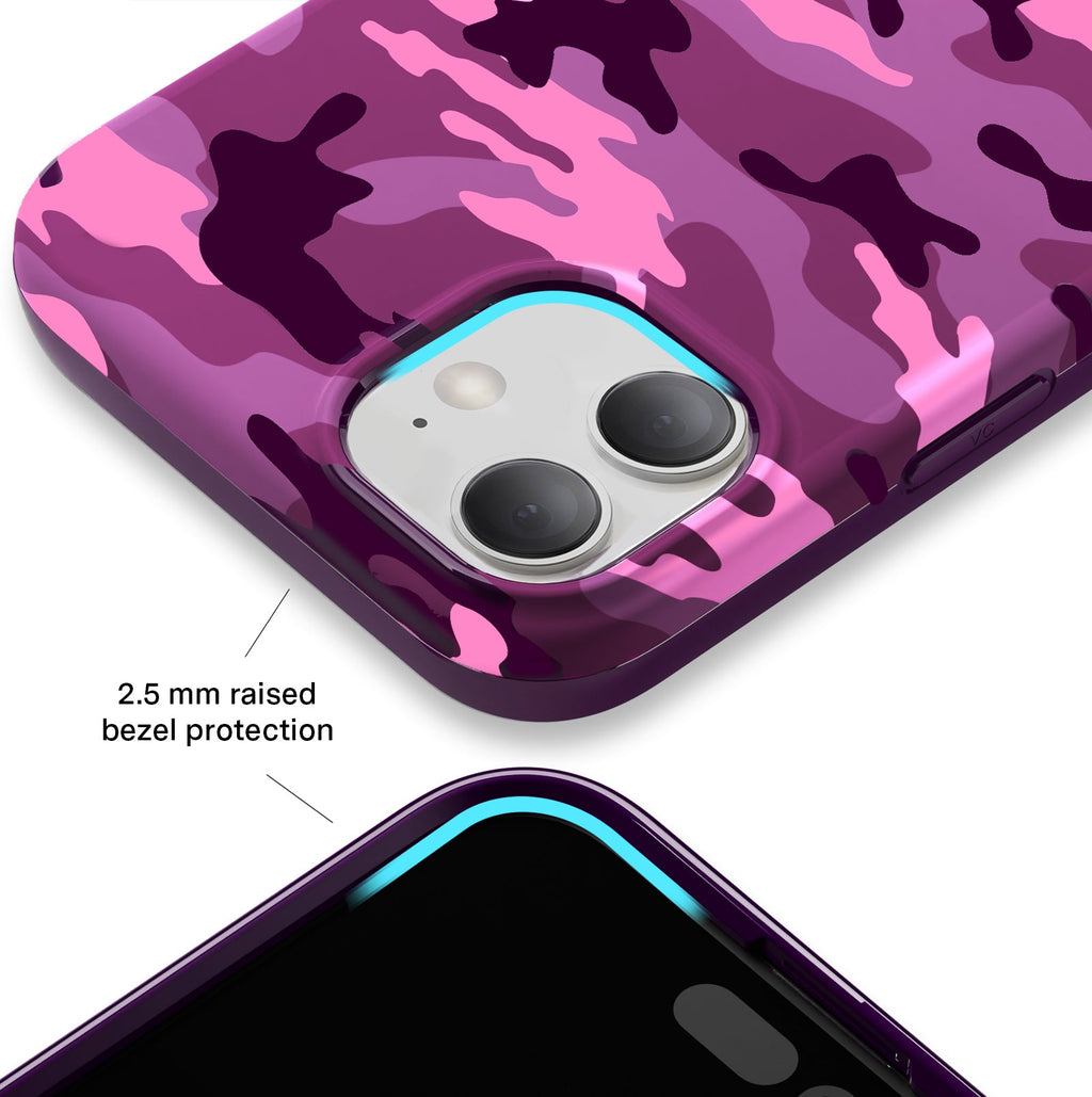 Magenta Camo iPhone Case