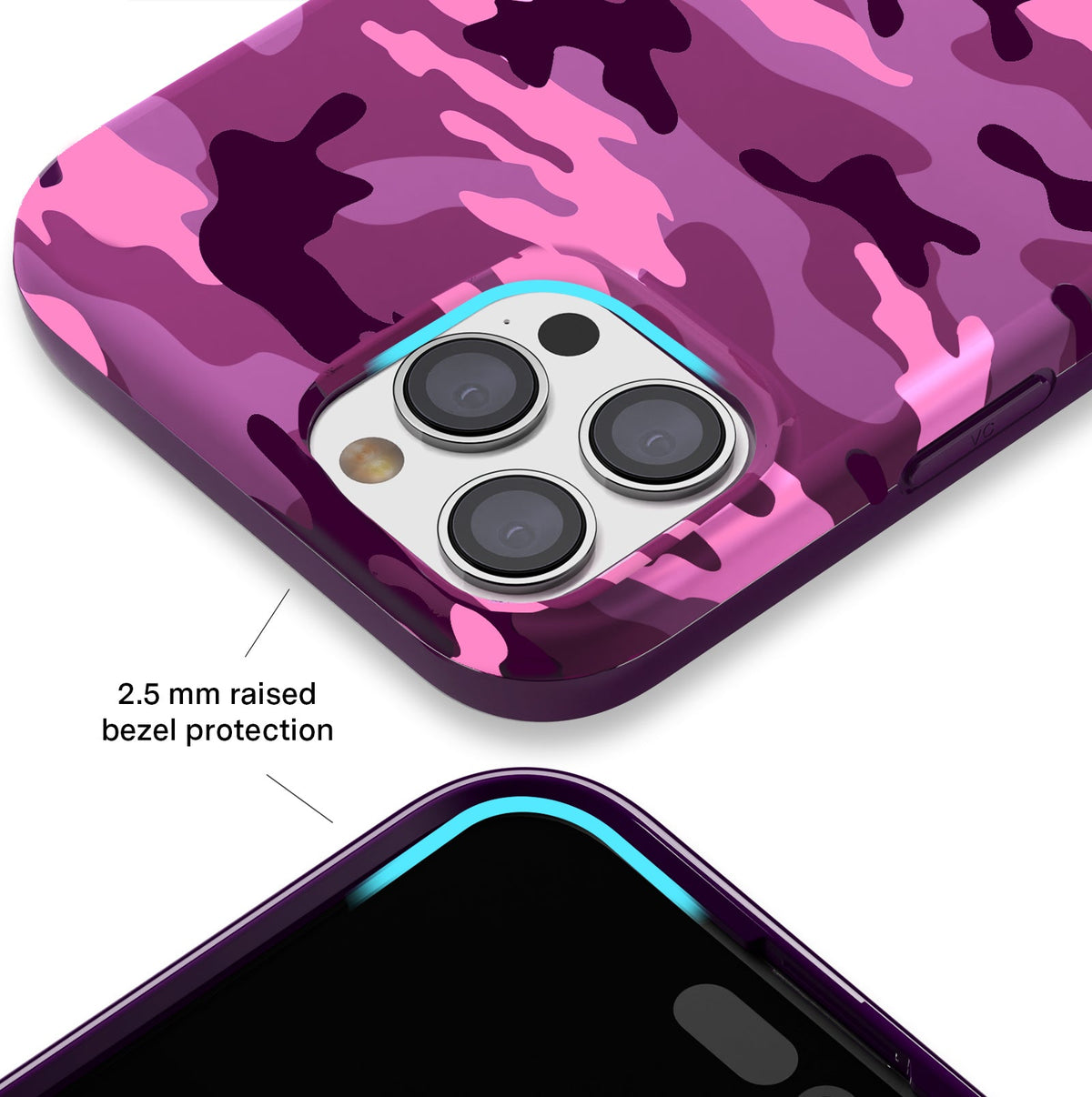 Magenta Camo iPhone Case