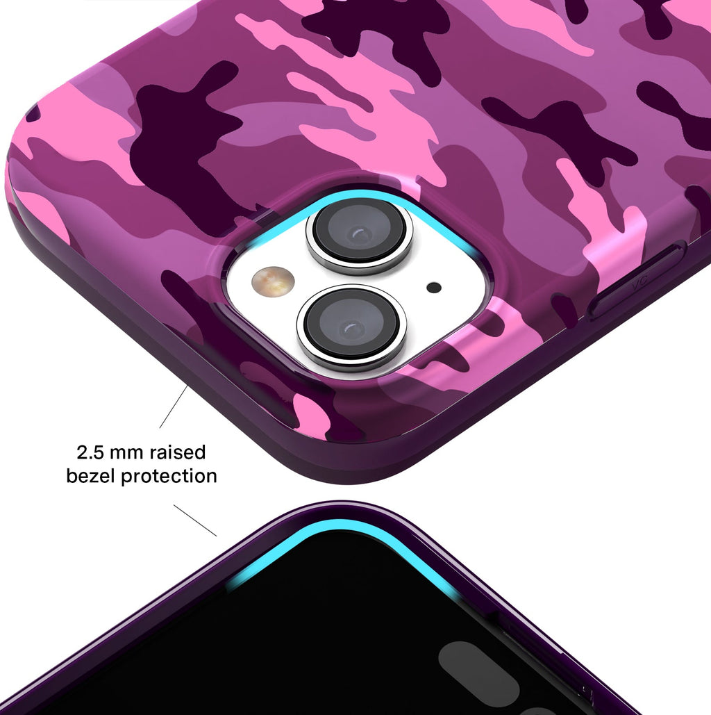 Magenta Camo iPhone Case