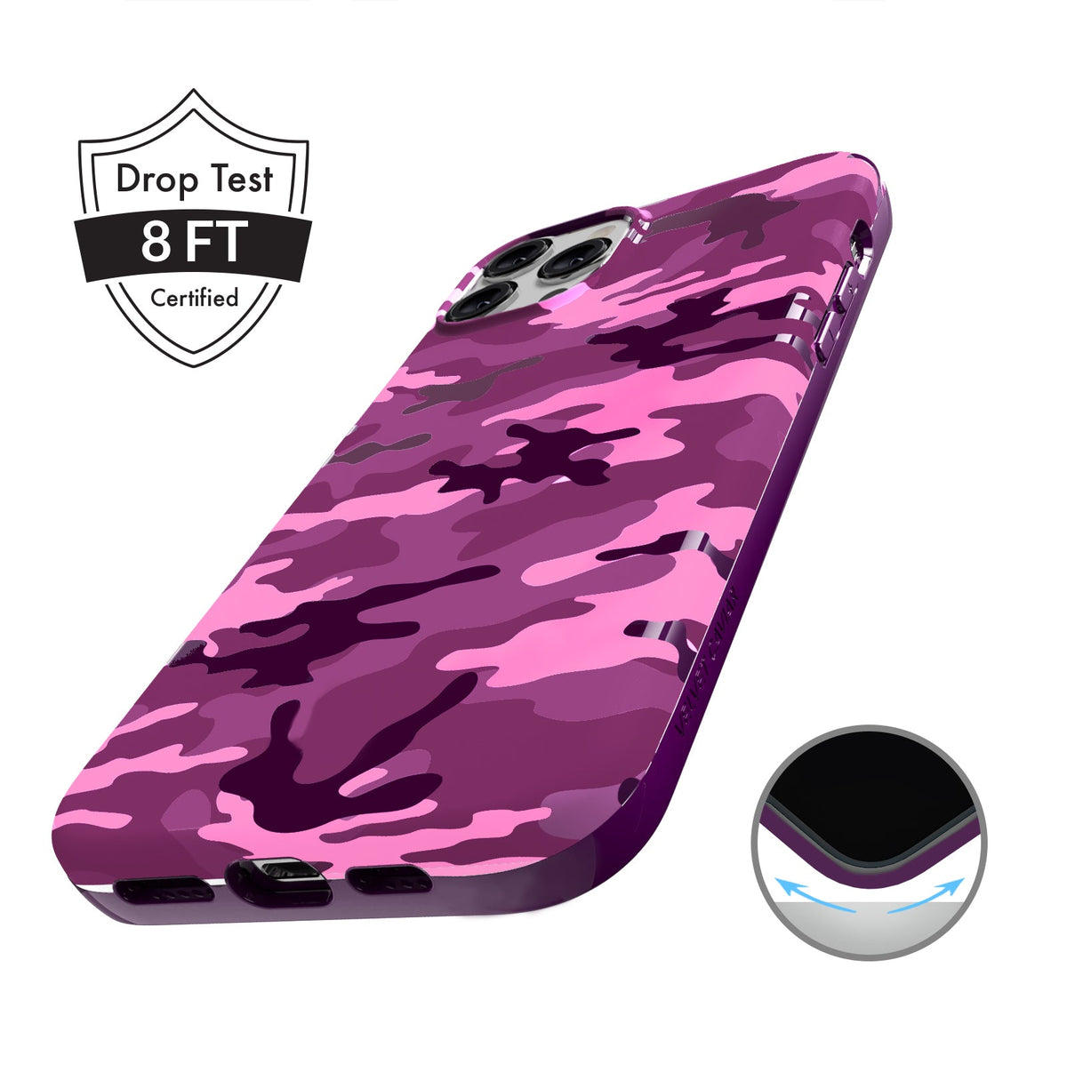Magenta Camo iPhone Case