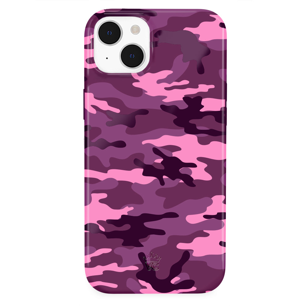 Magenta Camo iPhone Case