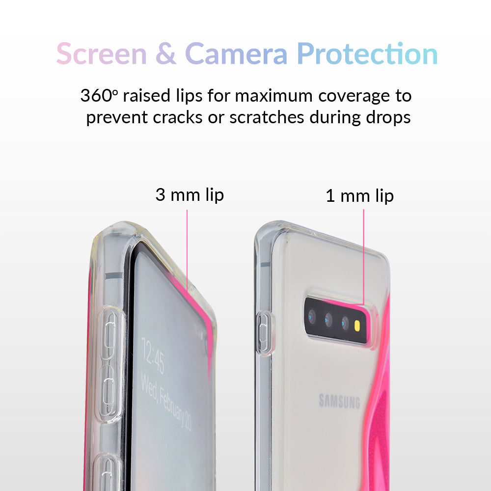 Pink Geode Glitter Samsung Case