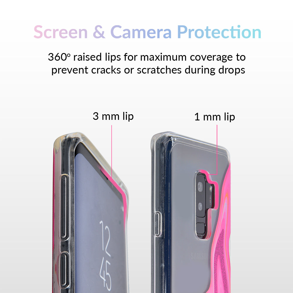 Pink Geode Glitter Samsung Case
