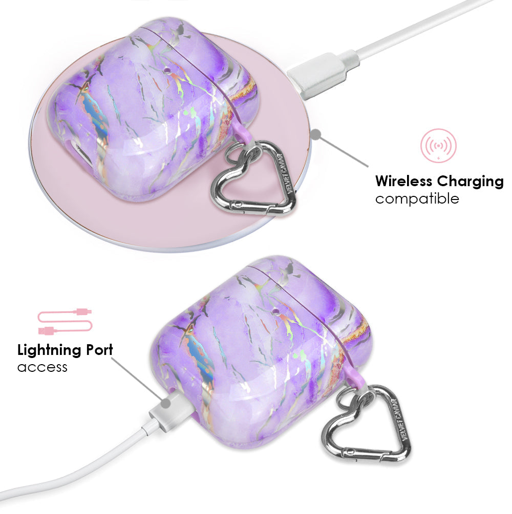 Purple Holo Moonstone AirPod Case