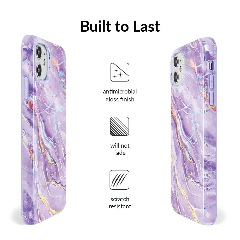 Purple Holo Moonstone iPhone Case