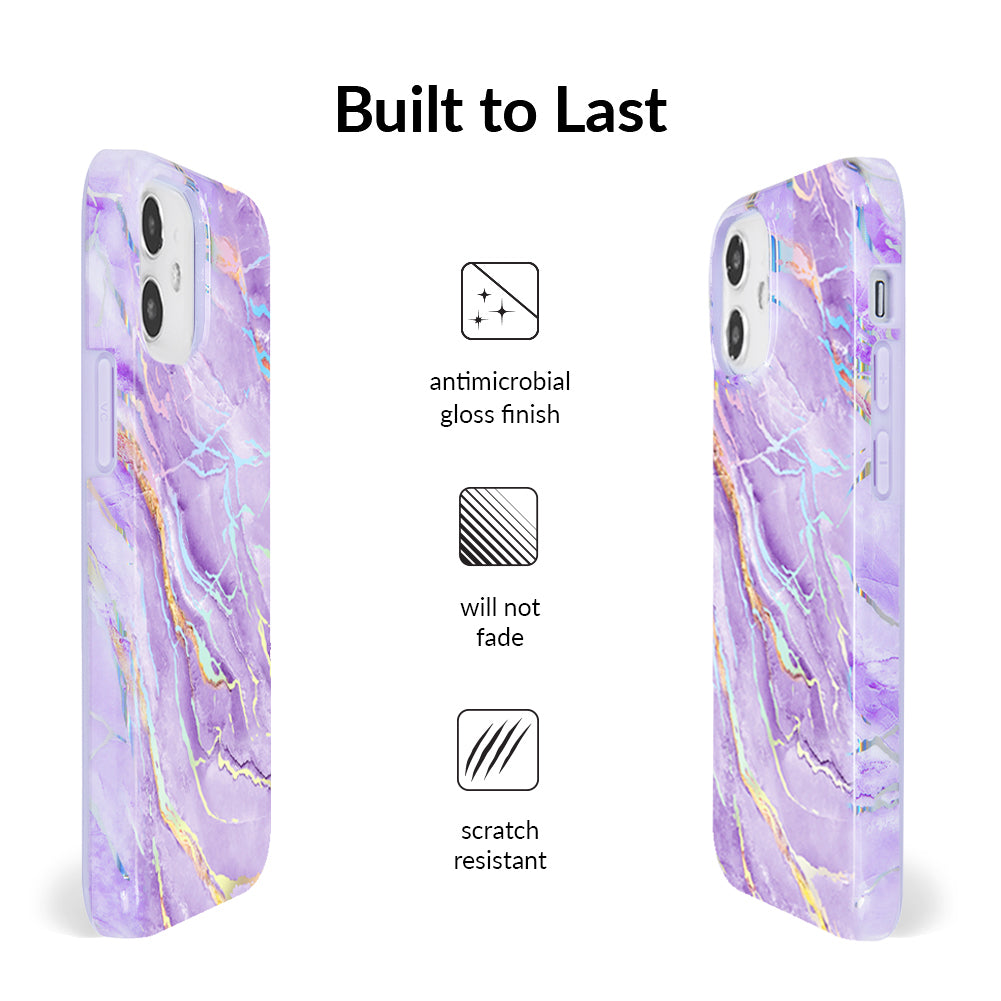 Purple Holo Moonstone iPhone Case