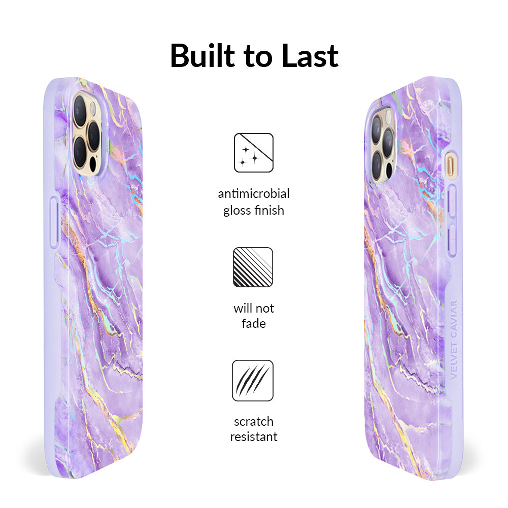 Purple Holo Moonstone iPhone Case