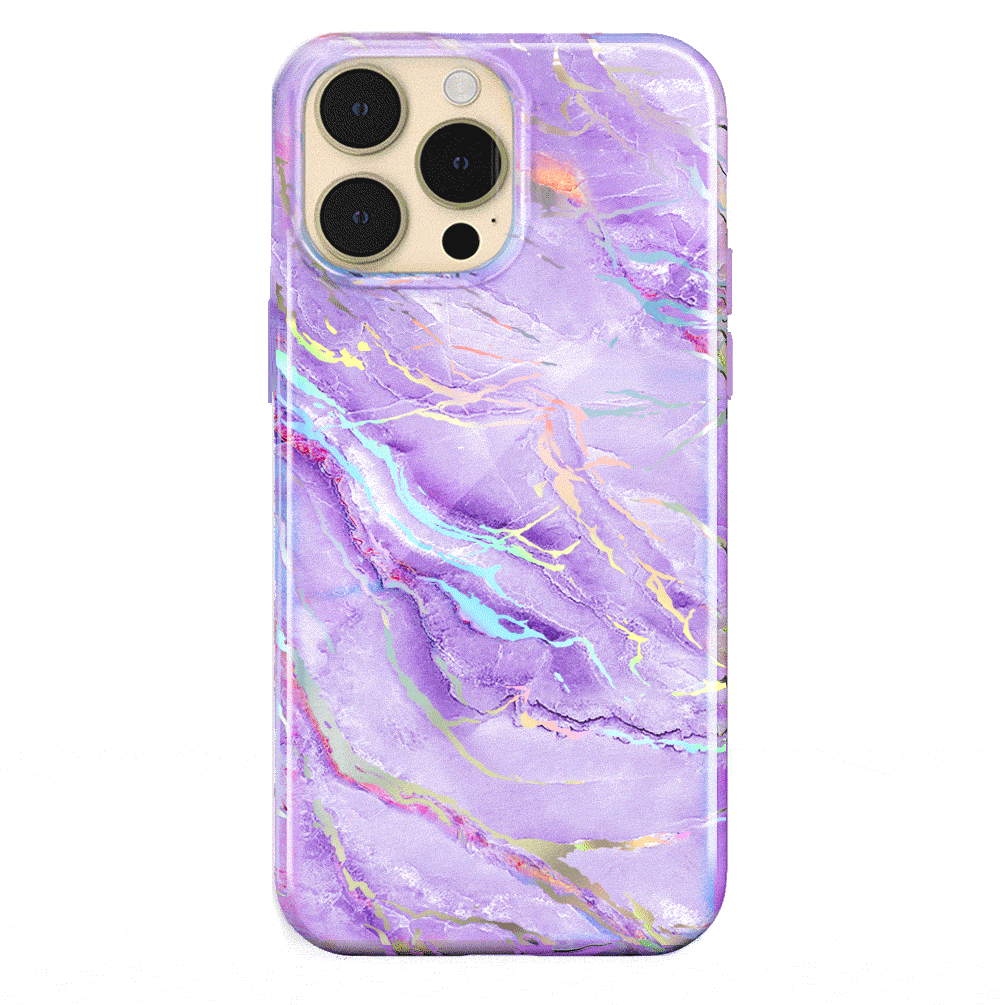 Purple Holo Moonstone iPhone Case