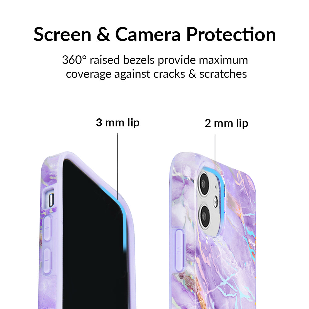 Purple Holo Moonstone iPhone Case