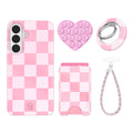 Pink Vibe Checkered Samsung Bundle Set