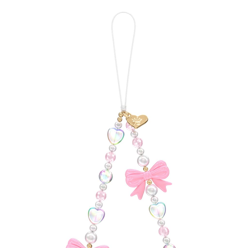 Pink Bow Phone Charm