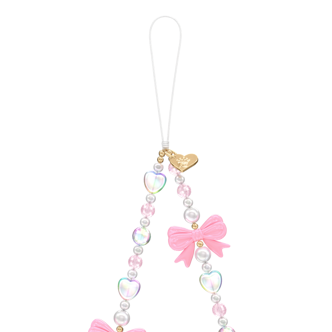 Pink Bow Phone Charm