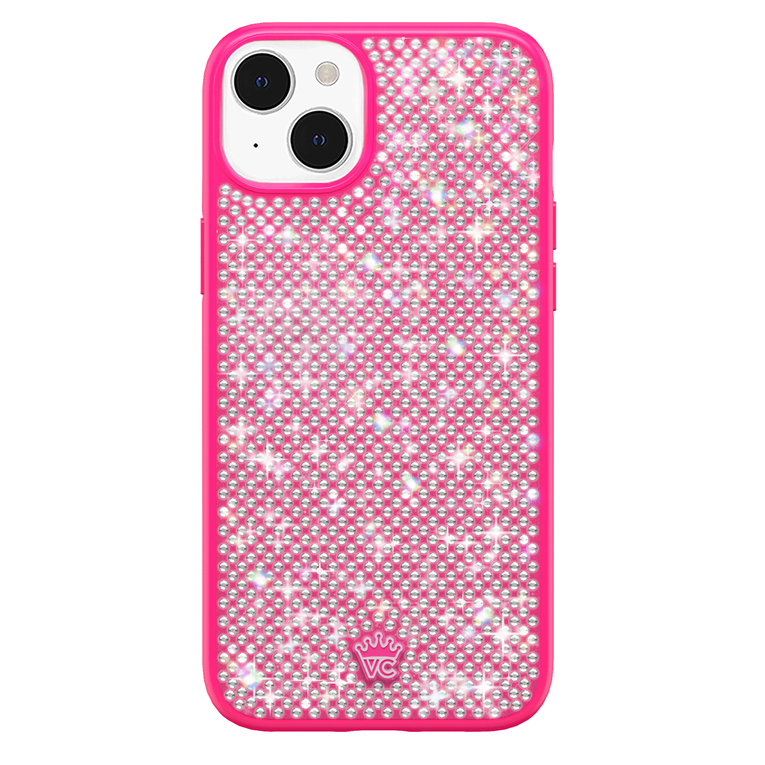 Hot Pink Caviar Crystals iPhone Case