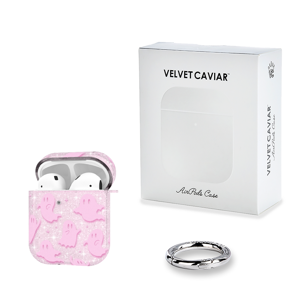 Ghosted Pink Glitter AirPod Case