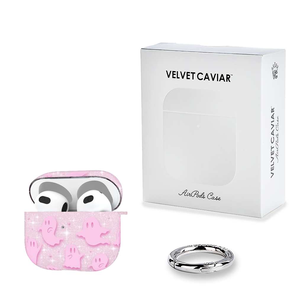 Ghosted Pink Glitter AirPod Case