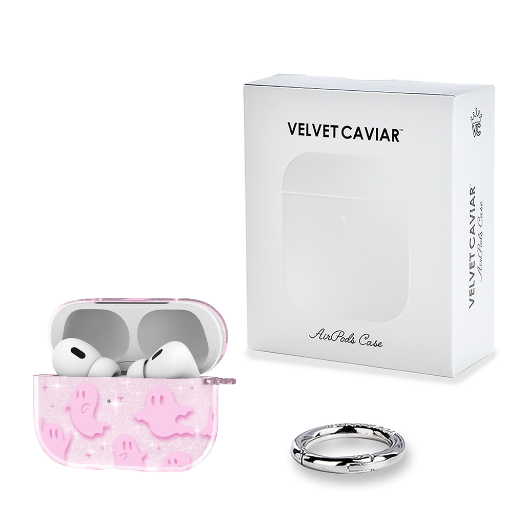Ghosted Pink Glitter AirPod Case