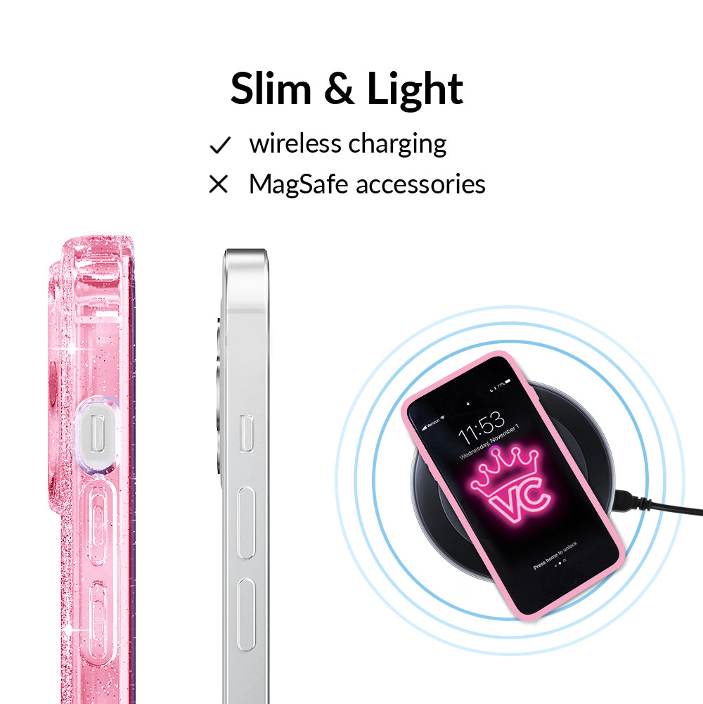 Pink Stardust Glitter iPhone Case
