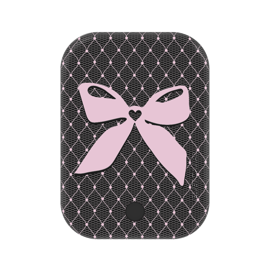 Lacy Pink Bows Portable MagSafe Charger Power Pack