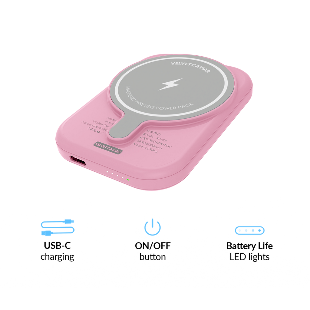 Strawberry Milk Portable MagSafe Charger Power Pack