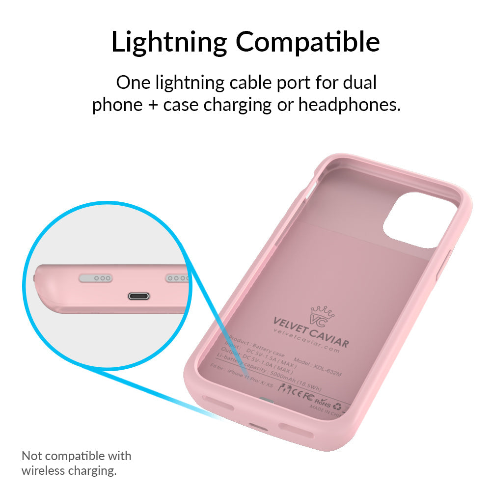 Pink iPhone Charging Case
