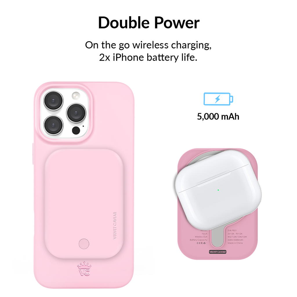Strawberry Milk Portable MagSafe Charger Power Pack
