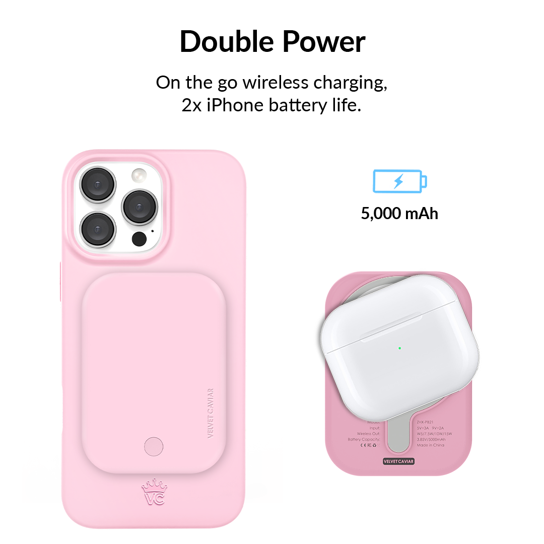 Strawberry Milk Portable MagSafe Charger Power Pack